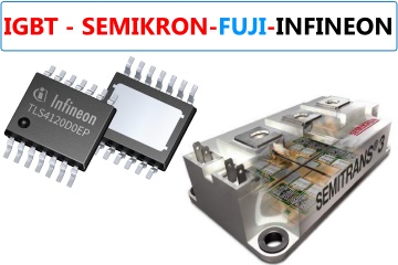 IGBT, Semikron, Fuji, Infineon Complete Ranges