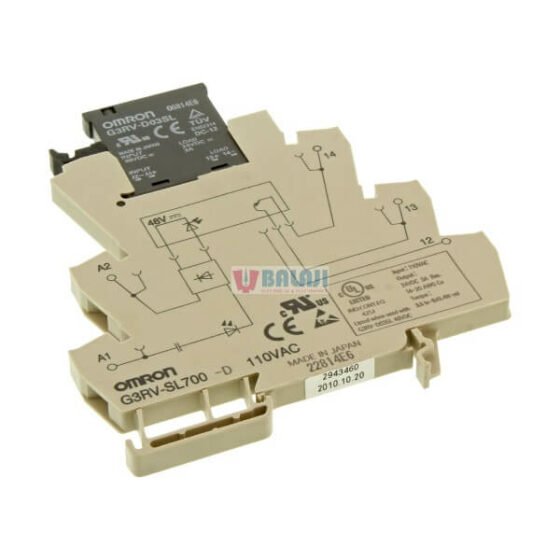 OMRON SOLID STATE RELAY G3RV-SL700-D  INPUT 110V AC  OUTPUT 24V DC  3A